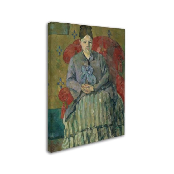 Cezanne 'Madame In A Red Armchair' Canvas Art,18x24